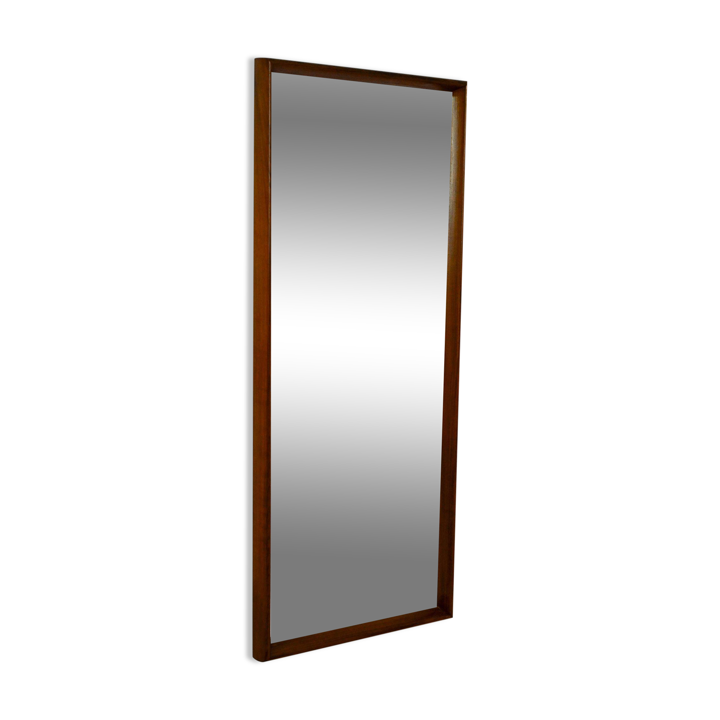 Scandinavian vintage teak mirror, 1950s