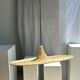 Large suspension, rattan luminaire in hat shape D:80cm
