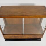 Art deco walnut veneer bar cabinet by Jindřich Halabalafor for UP Závody, 1930s