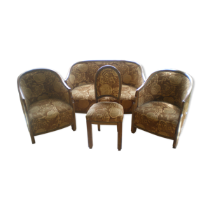 Ensemble canapé fauteuils et chaise