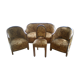 Lounge art deco sofa 2 armchairs 1 chair