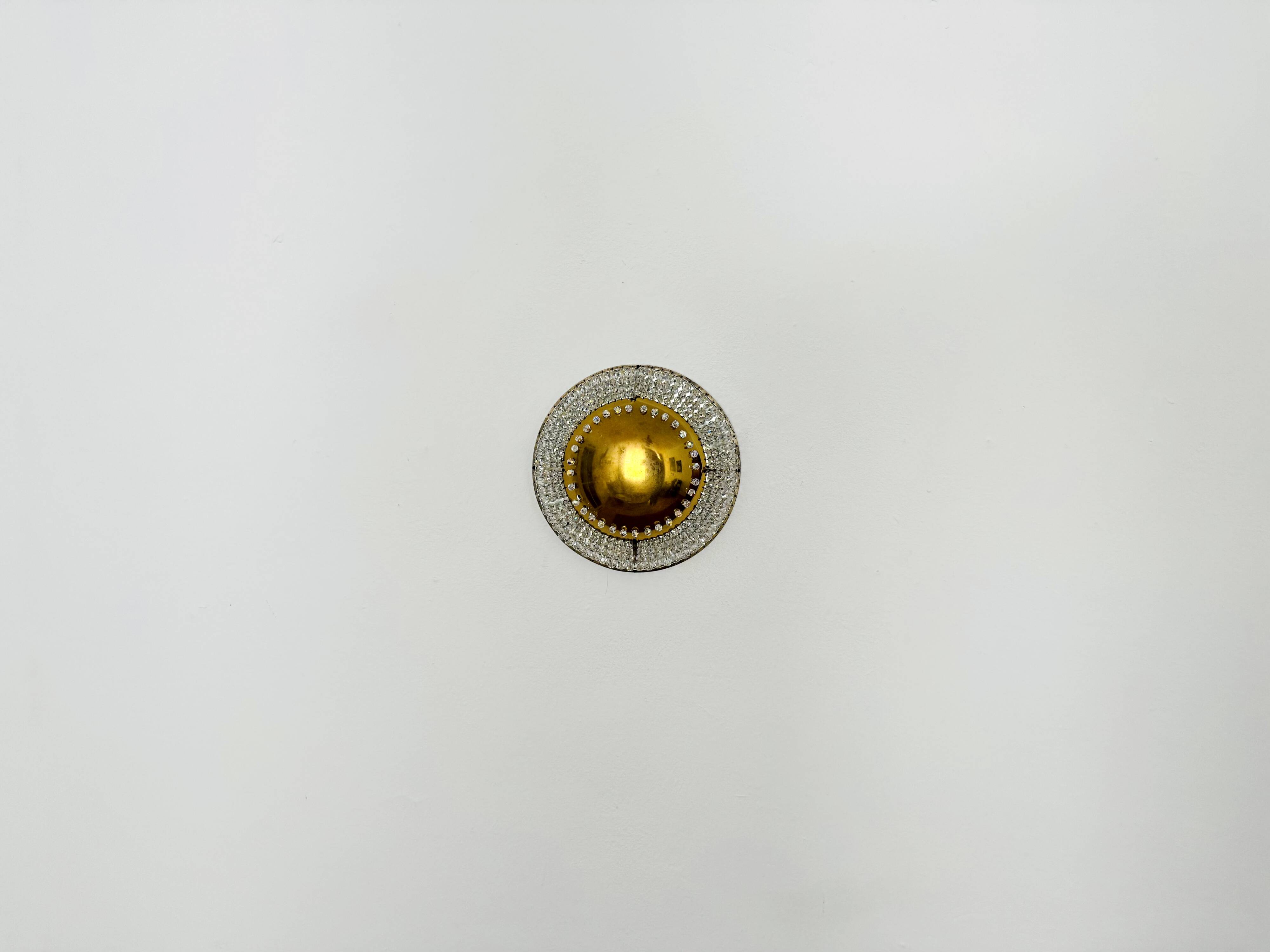Crystal Glass Wall Lamp or Flush Light