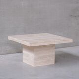 Table basse travertin belge