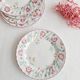 Set of 5 flat plates Churchill, Briar Rose