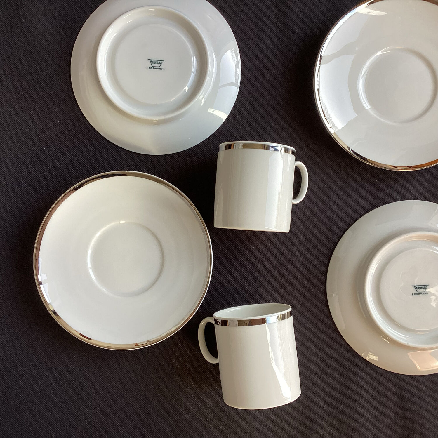 Set of 4 cups and 4 saucers Thomas Germany