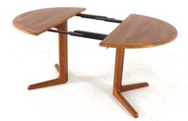 Table à manger extensible Silkeborg Round 1x - design danois en teck