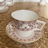 6 tasses à thé en porcelaine anglaise