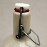 Bouteille bouillotte en grès émaillé ancienne