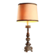 Lampe ancienne en bois sculpté doré, Italie, XIXe siècle