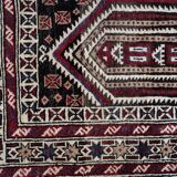 Tapis de prière vintage afghan Baluch fait main en laine – 95 x 142 cm