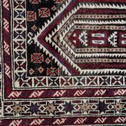 Tapis de prière vintage afghan Baluch fait main en laine – 95 x 142 cm