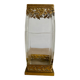 Vase en verre et laiton années 30