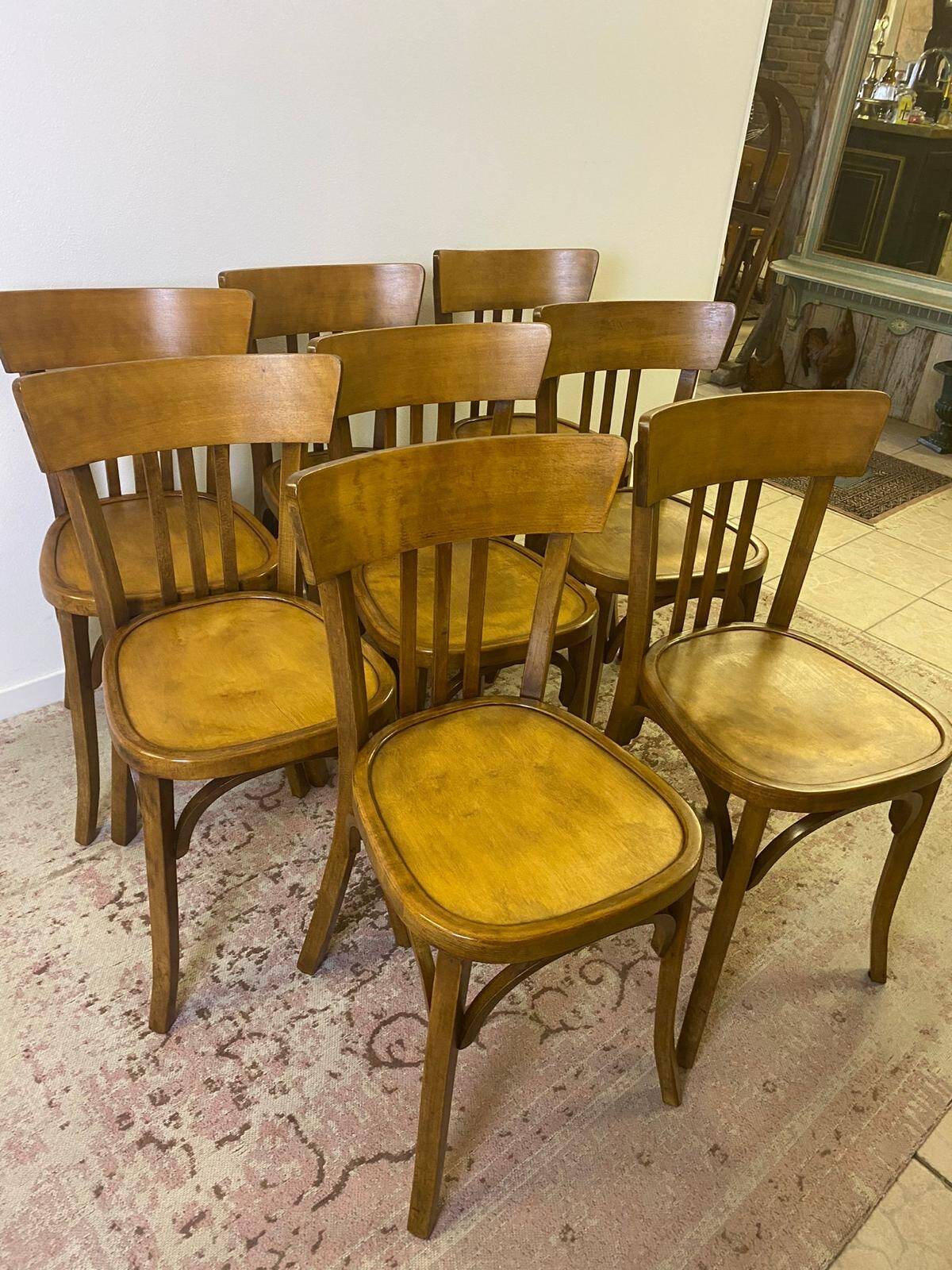 Set of 8 mahieu bistro chairs