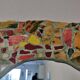 Vintage mosaic mirror 60x45cm