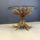 Gilt metal Coco Chanel dining table, 1960s