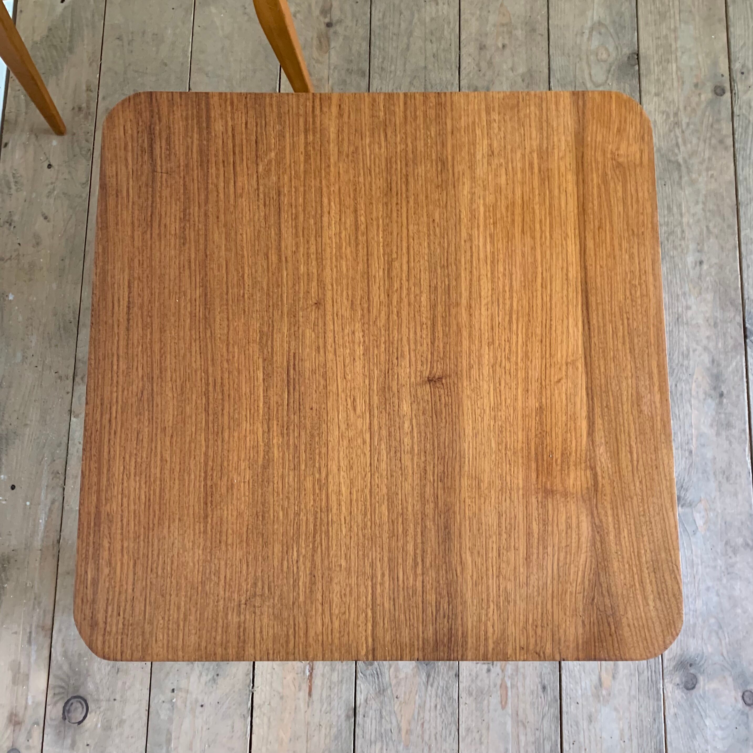 Vintage teak square coffee table