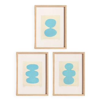 Set Of 3 Abstract Paintings