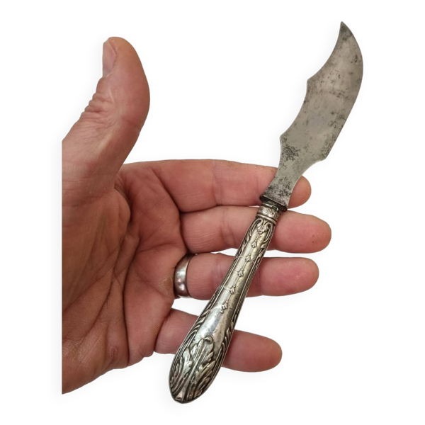 Couteau à beurre, argent,  fin xixeme