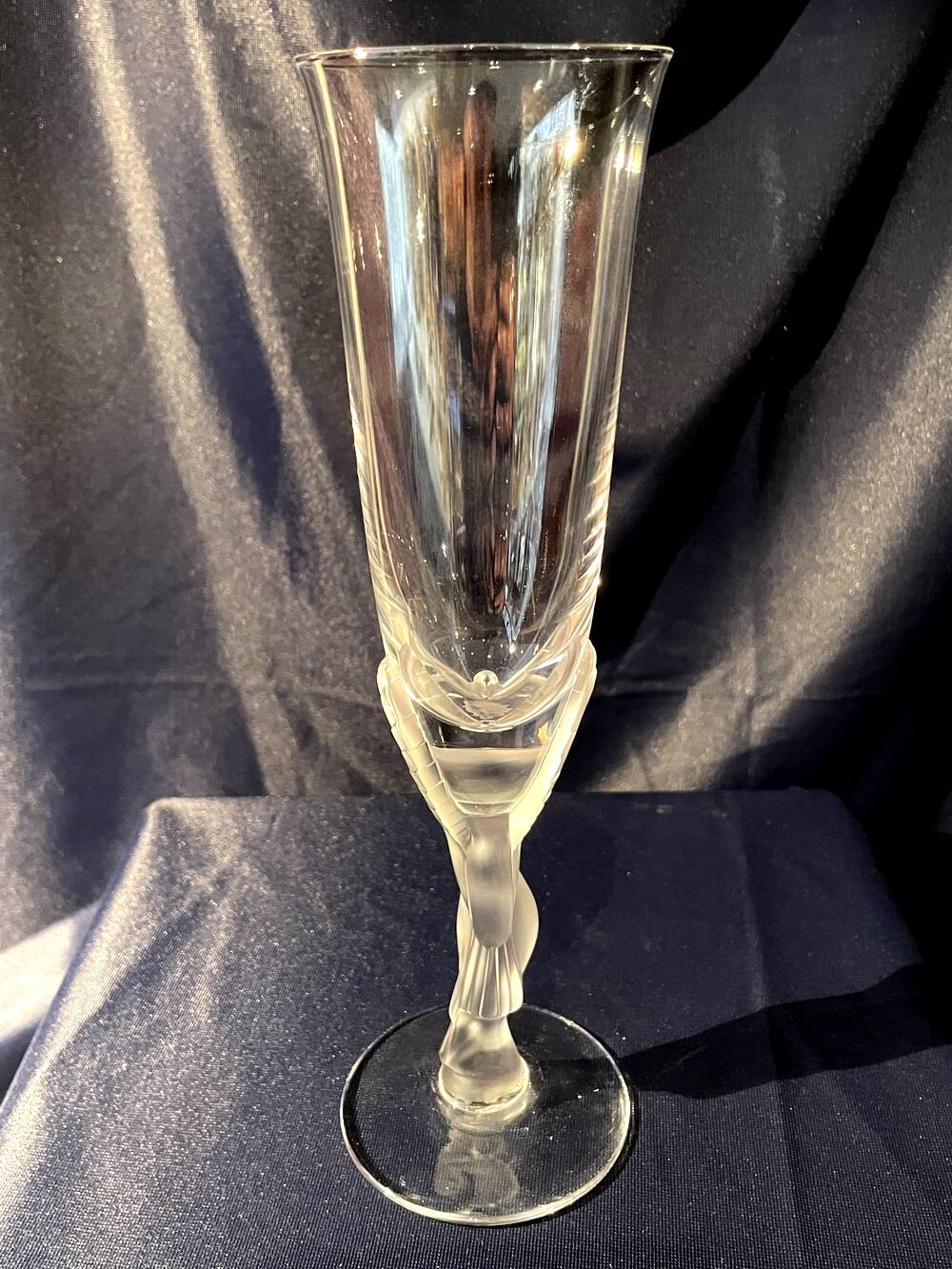 Faberge snow dove champagne flute