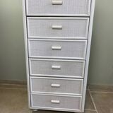 Chiffonnier vintage en osier