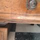 Rustic oak coffee table – Apothecary spirit – 19th century