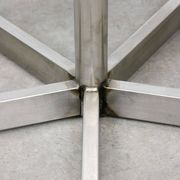 Tabouret pivotant Bauhaus moderniste en chrome, années 1950