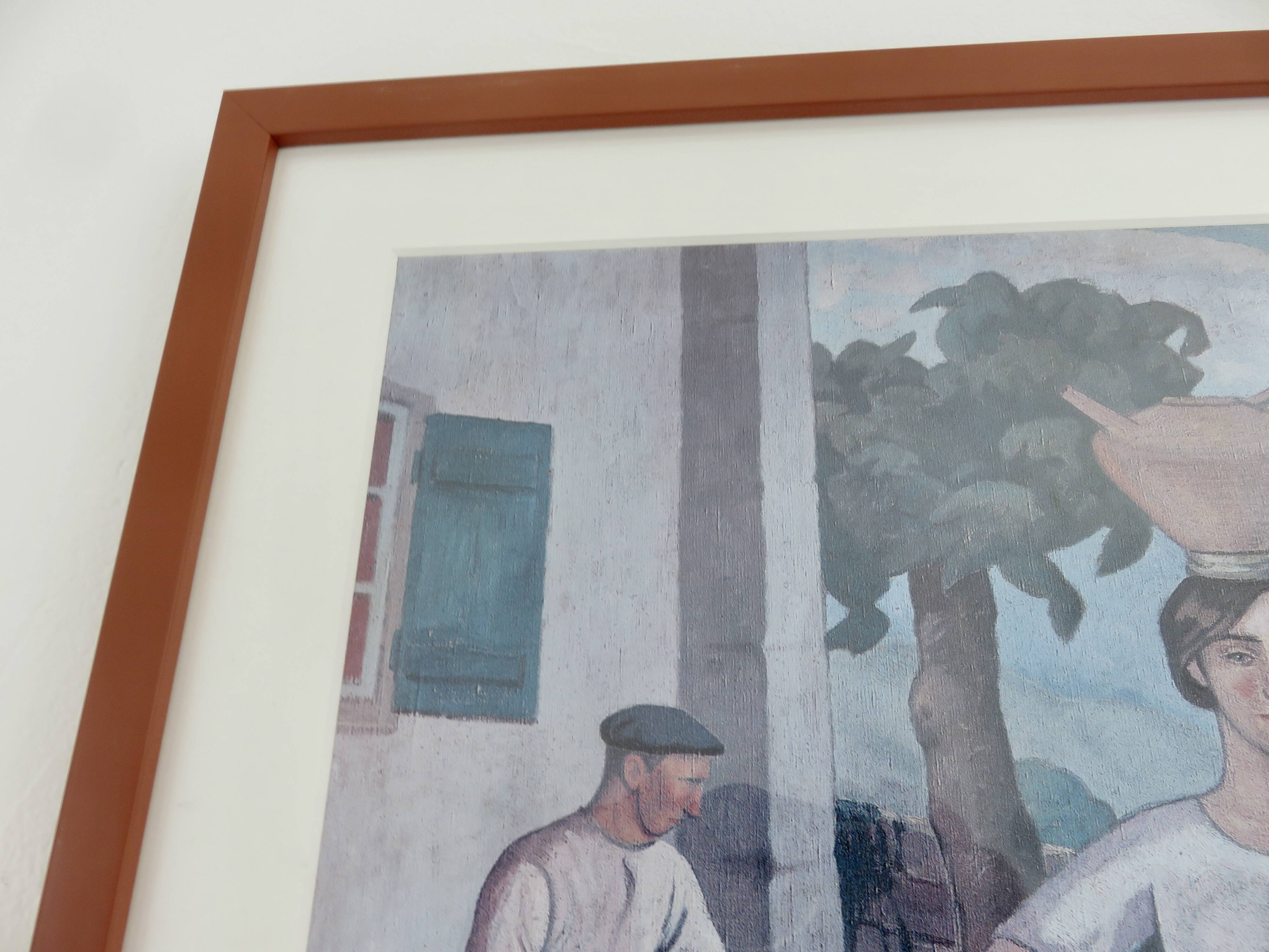 Reproduction Ramiro Arrue "The Water Carrier and the Sandal Maker" Basque Country