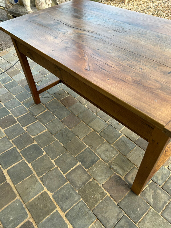 Table de ferme ancienne en chêne massif pour 6 personnes
