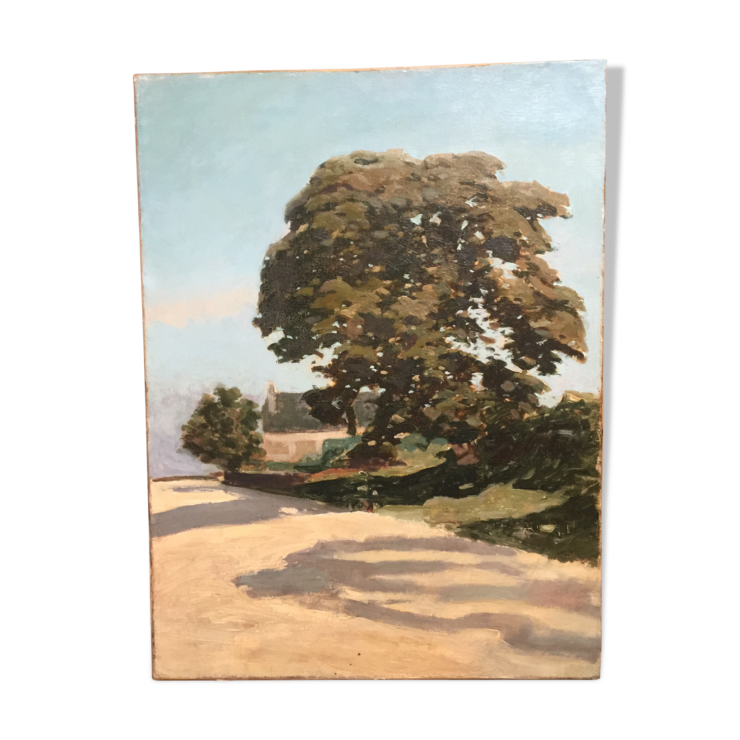 Oil on canvas "The Tree and the Longère"