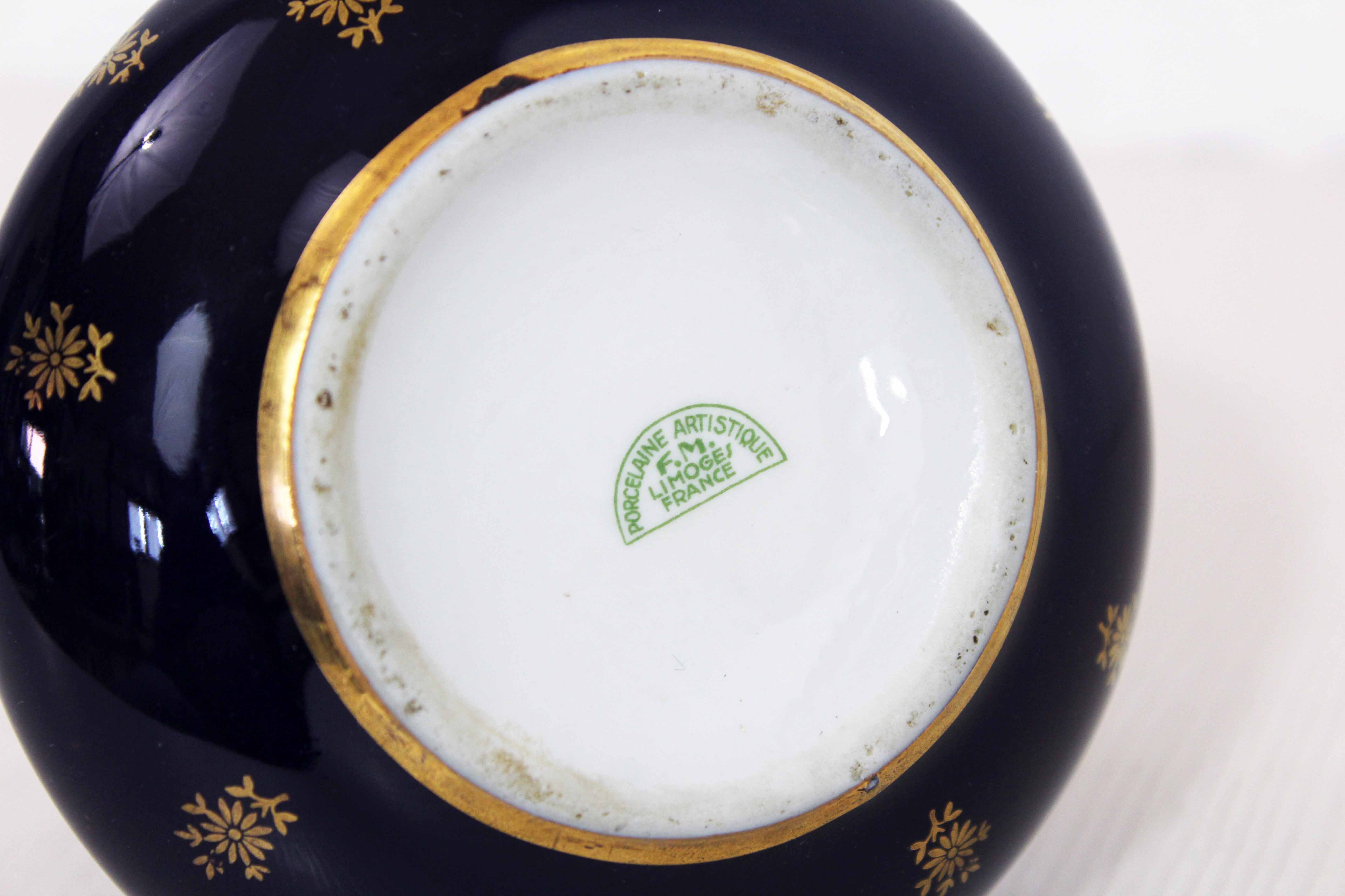 Limoges porcelain vase