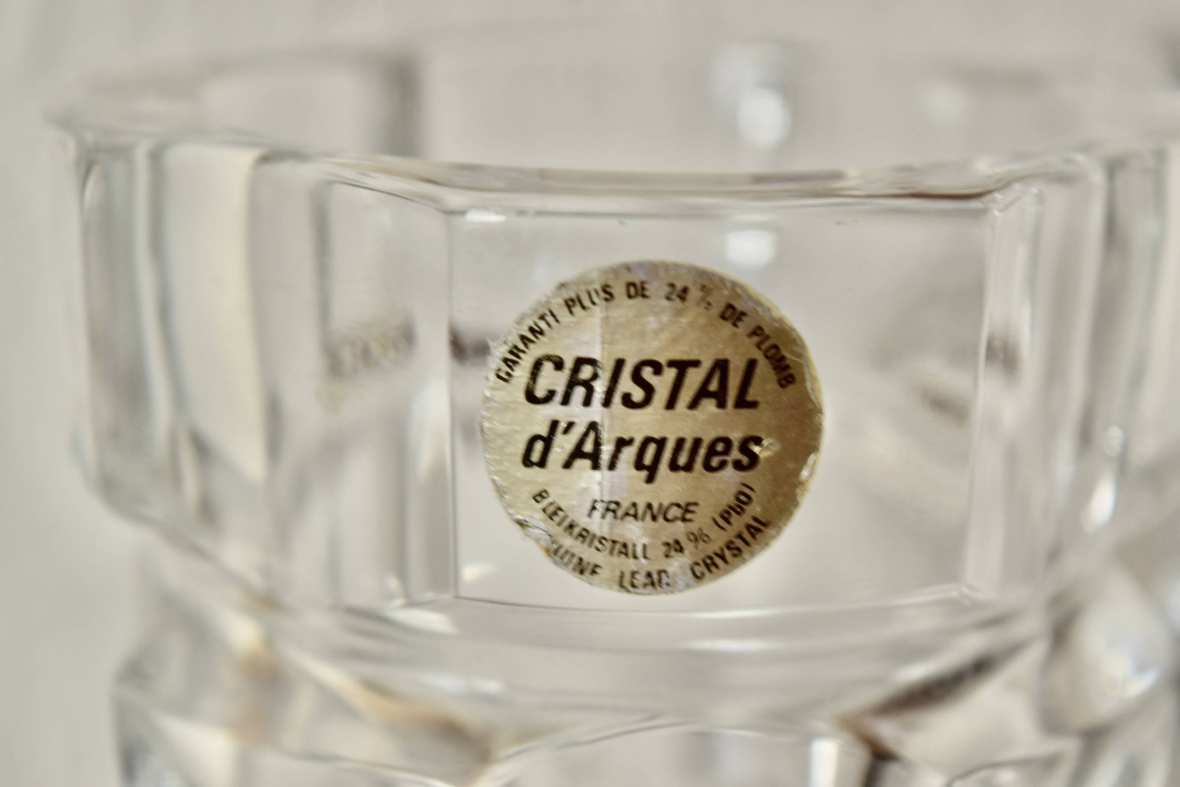 Pair of Cristal d'Arques vases
