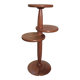 Art Deco pedestal table in varnished solid wood - 1940s