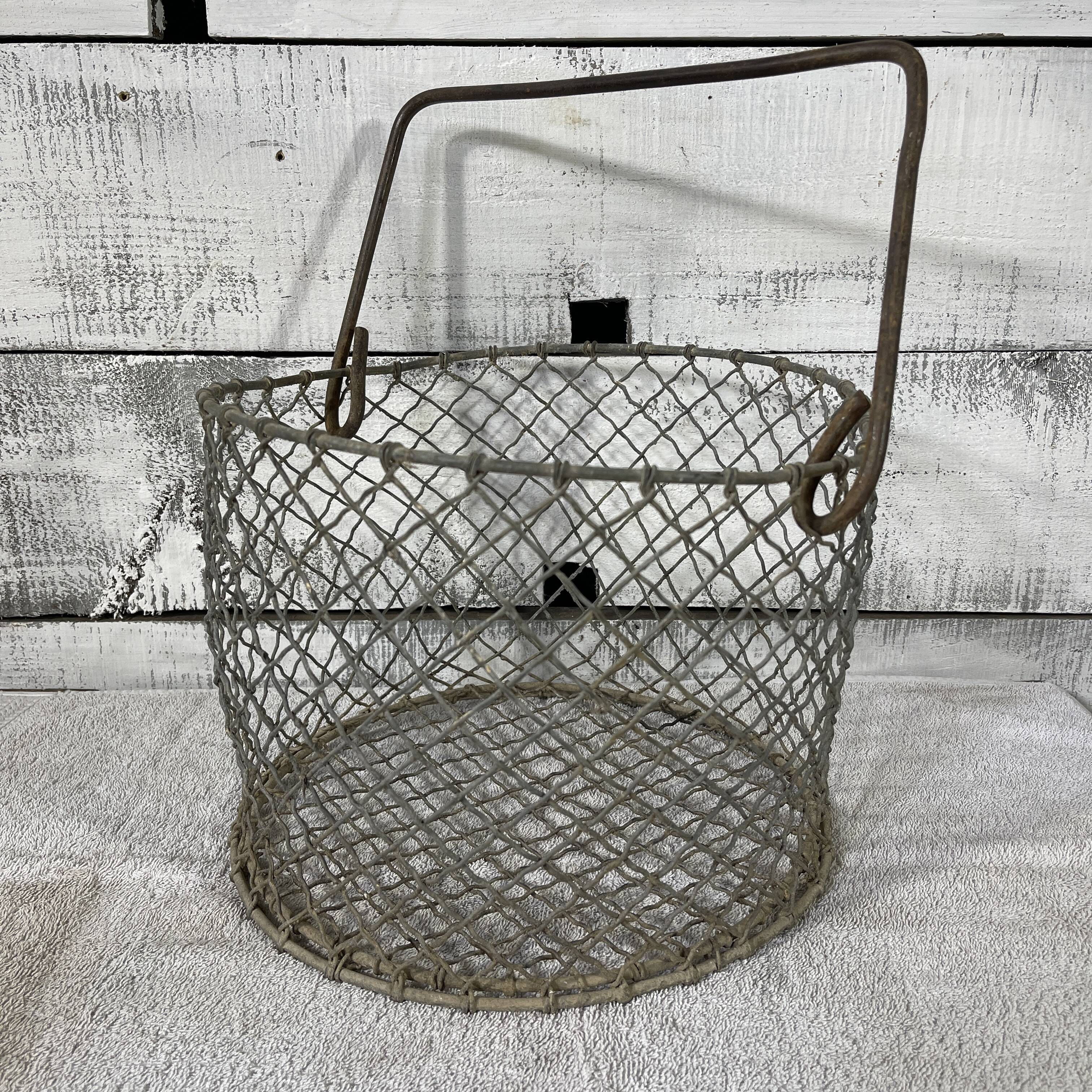 Round steel basket