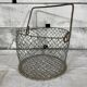 Round steel basket