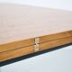 Table transformable teck et acier années 50' fabrication française
