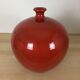 Vase red ceramic ball 25 x 22 cm