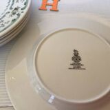 Six assiettes à fromage ou pain provençal royal Doulton