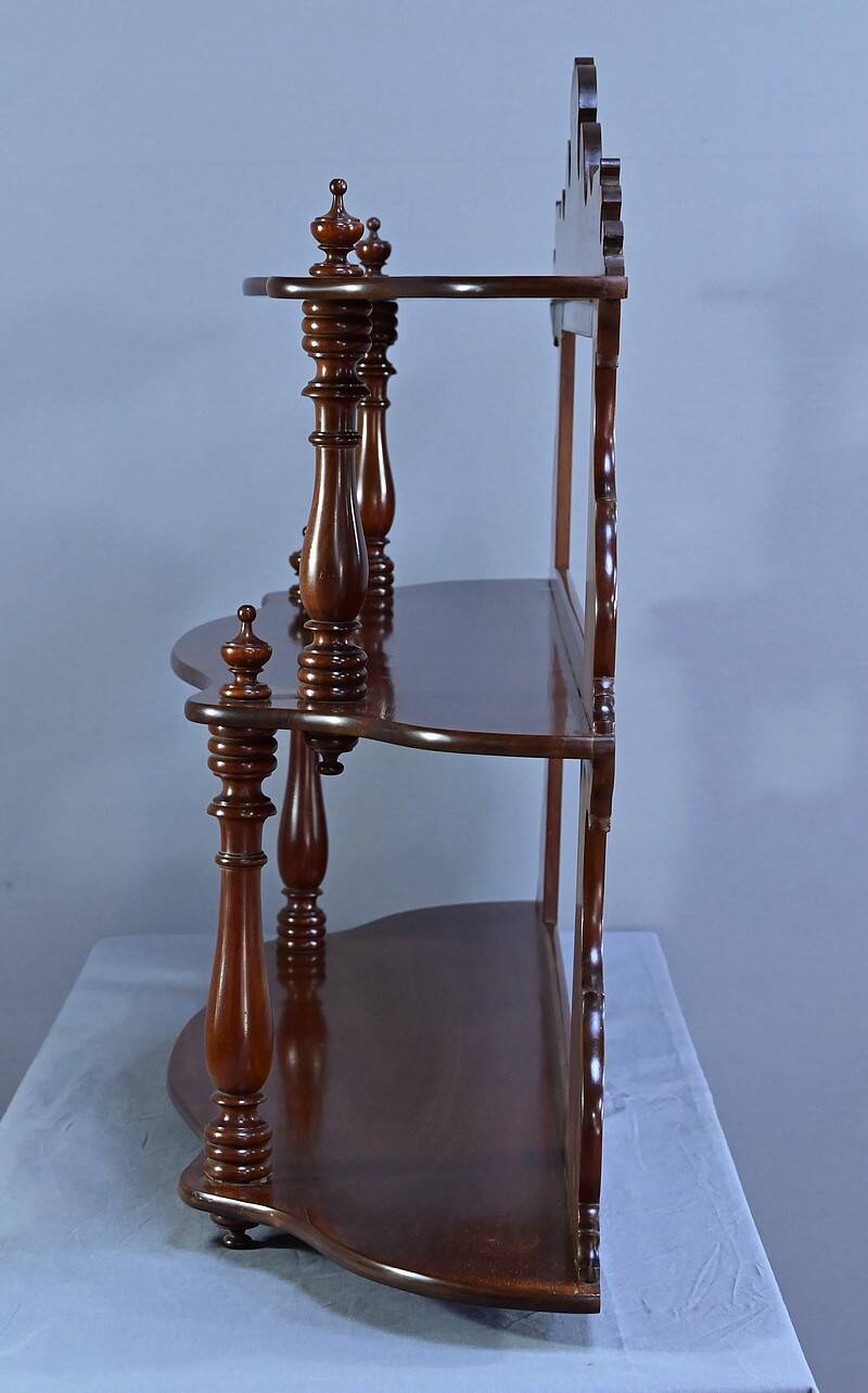 Mahogany Wall Shelf, Louis-Philippe Period – Mid-19th Century