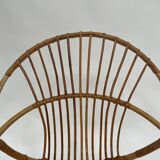 Vintage rattan chair by Dirk van Sliedregt Rohe Noordwolde 1960 in the Netherlands