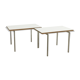 Lot of 2 modernist stackable tables by Trix & Robert Haussmann of 1957