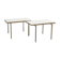 Lot of 2 modernist stackable tables by Trix & Robert Haussmann of 1957