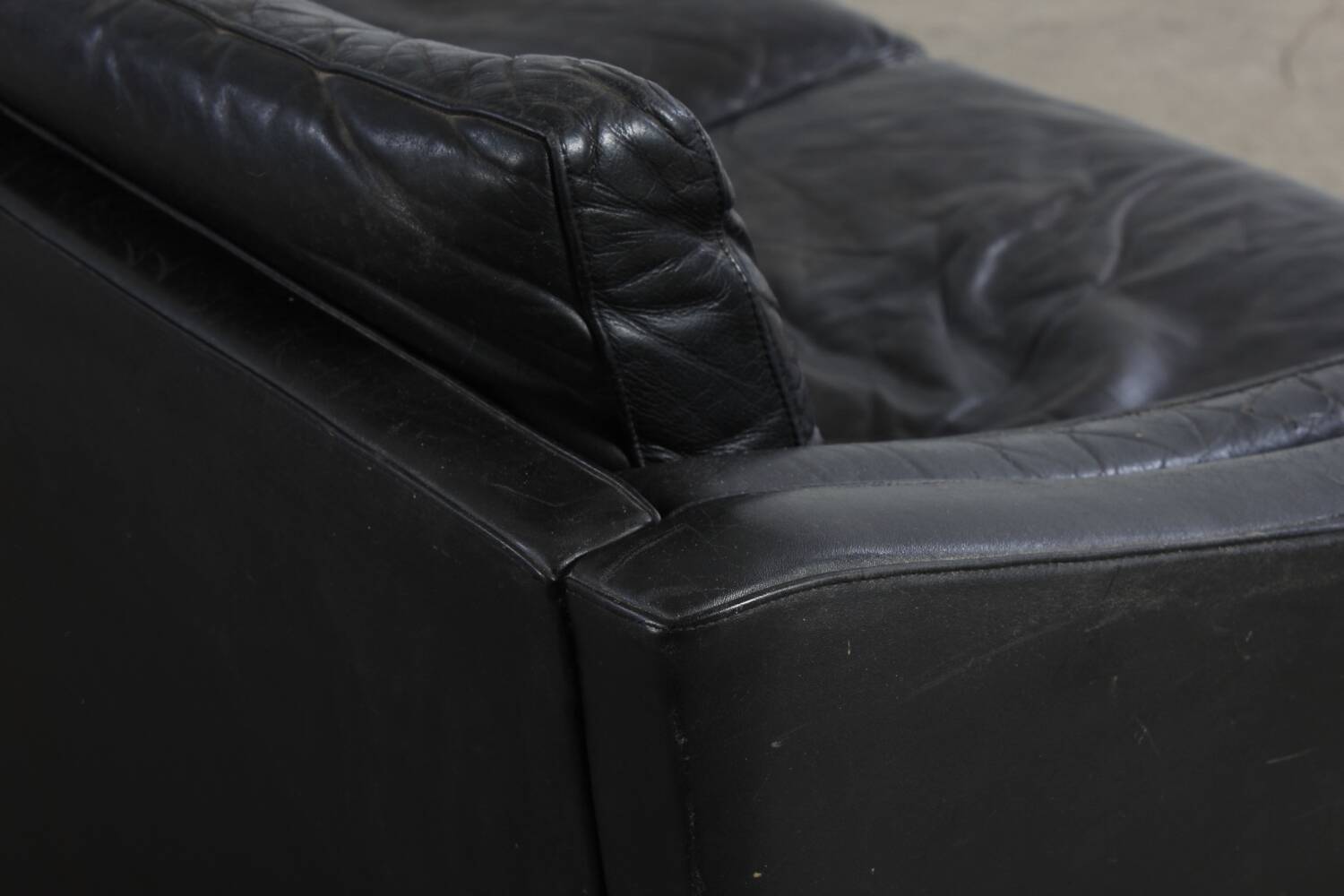 Vintage Sofa Mid Century Leder Danish Design 60er 70er