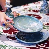 6 Large Absinthe Plates