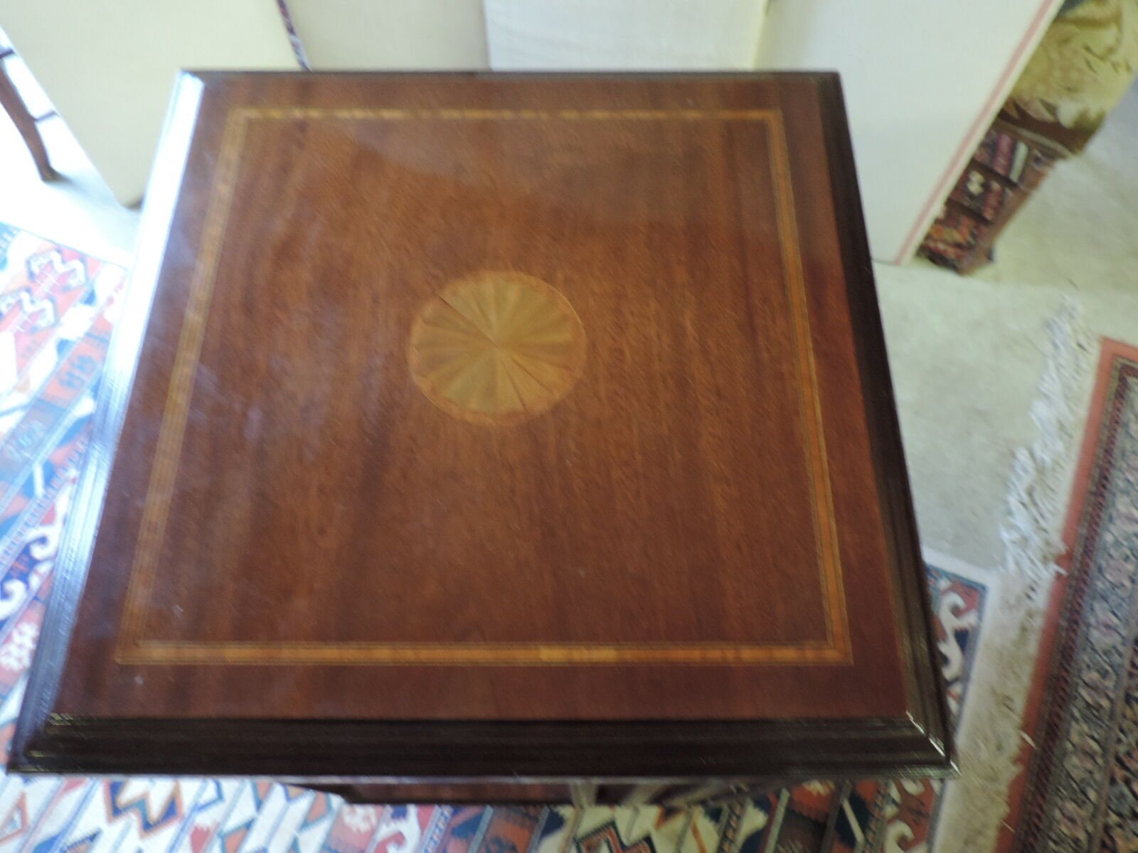 Mahogany revolving bookcase