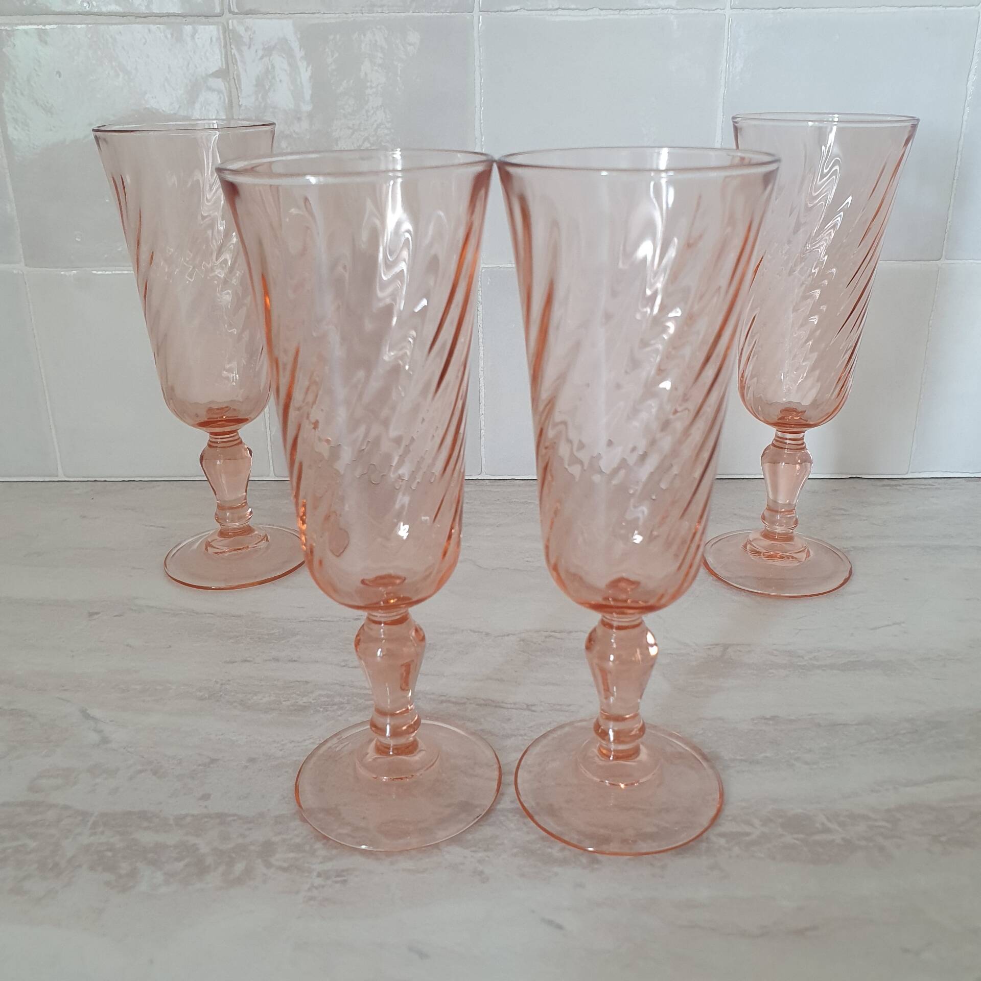 Rosaline champagne flutes