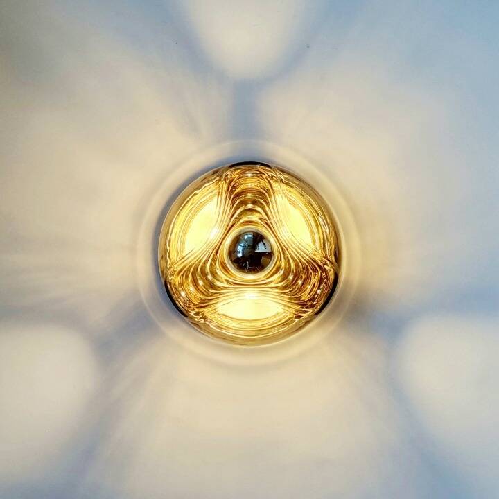 Paire de lampes murales 'Wave' par Koch & Lowy pour Peill & Putzler, années 1970