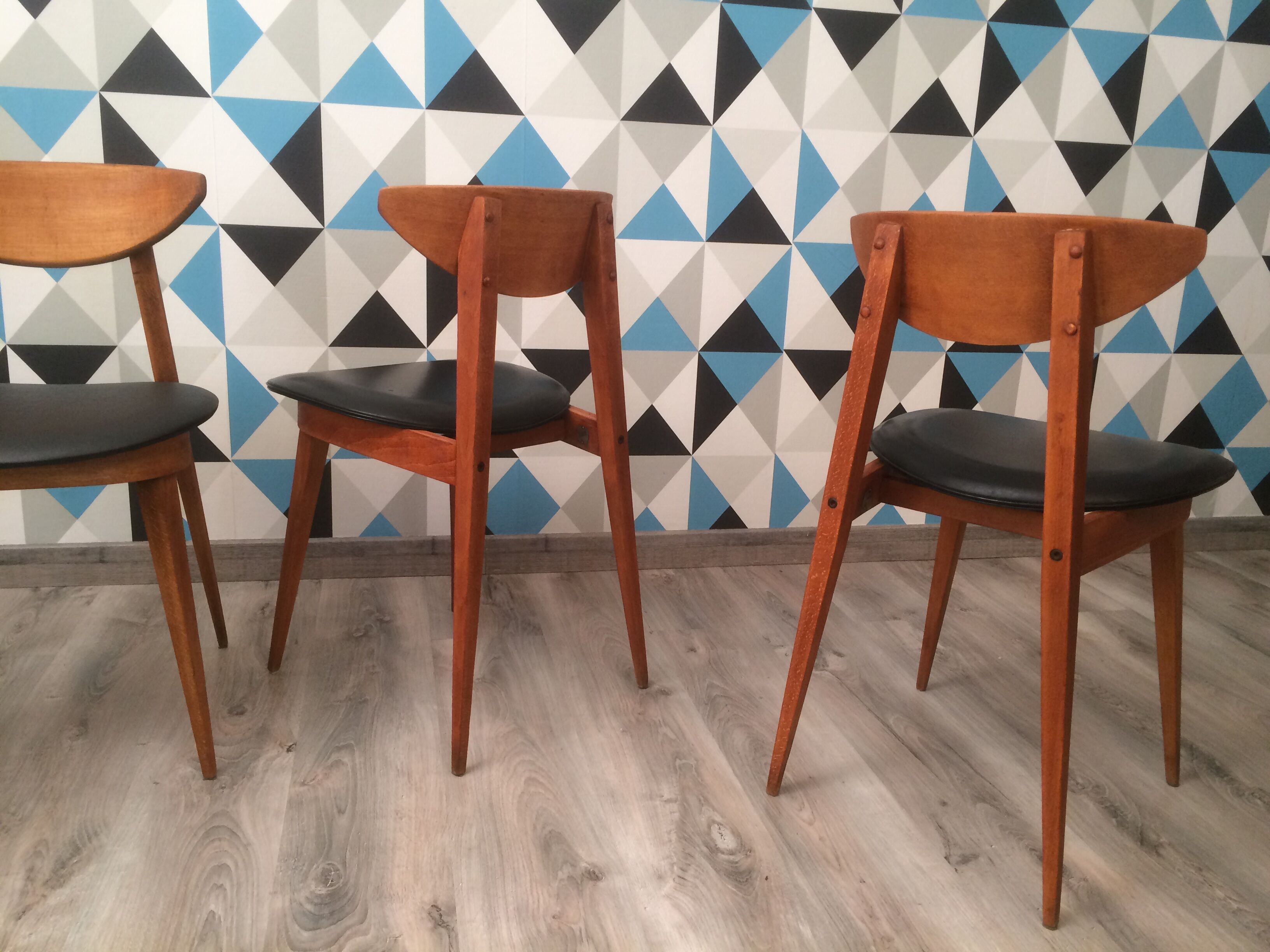 Chaises modèle "fontaria" de chez baumann vers 1970