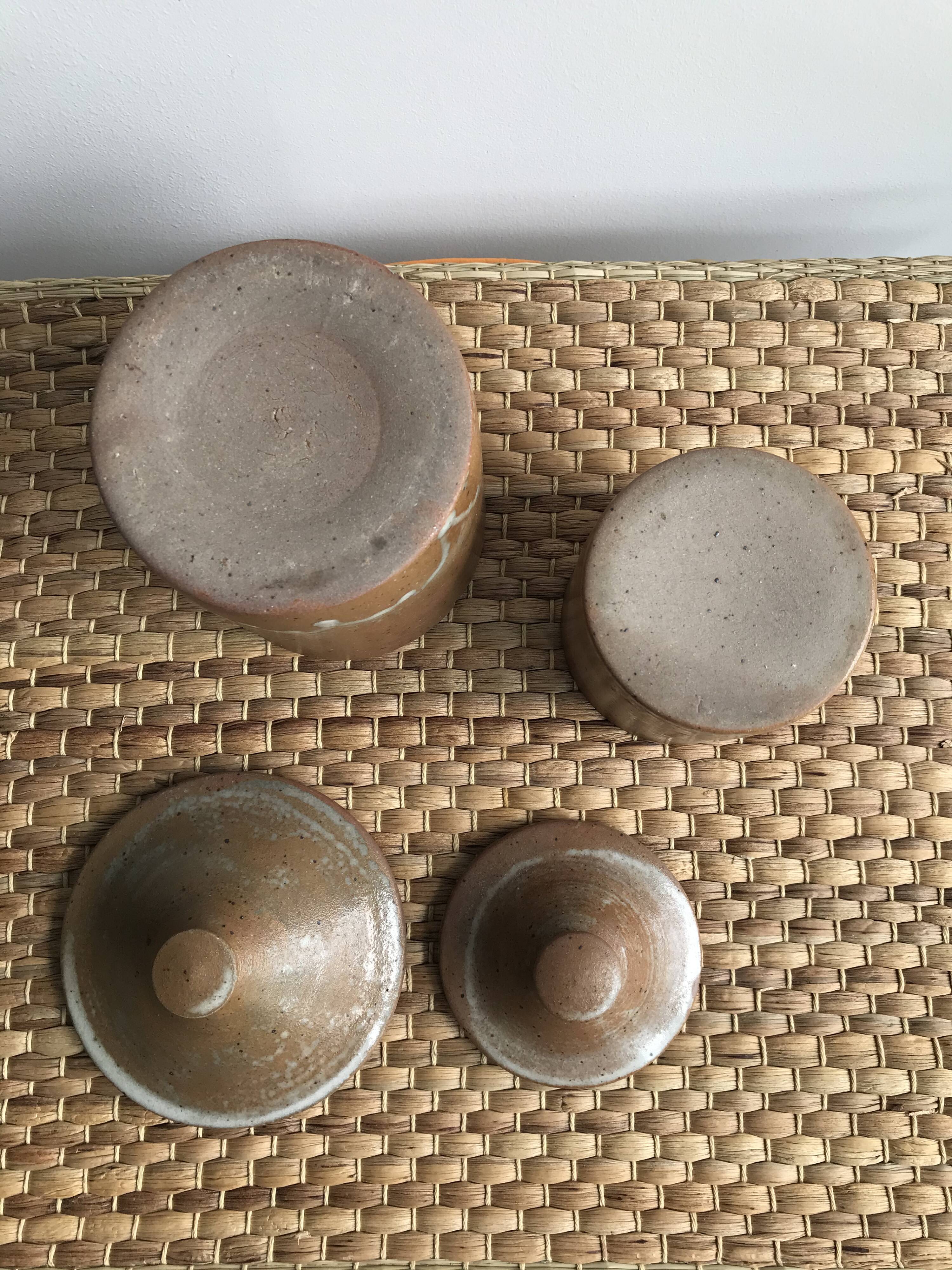 Duo of ceramic pots