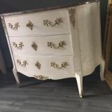 Patinated chest of drawers Louis XV style