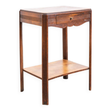 Small Art Deco chest of drawers in solid oak